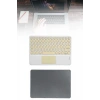 Touchpad Tüm Cihazlara Uyumlu Bluetooth Klavye Touchpad Slim Kablosuz Wifi Q Klavye
