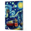 Van Gogh 1 - Galata Çizgili Yan Boyamalı Defter