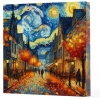 Van Gogh 3 Sokak - Çizgisiz Yan Boyamalı Defter