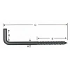 Vidalı Korniş Çivi No:8 - 4x80 - 100 Adet