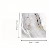VİNİL BEYAZ MERMER DESENLİ ALÜMİNYUM PLASTİK DUVAR STİCKER (30X30)