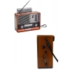 Vintage Nostaljik Radyo AUX USB SD Kart Girişli Şarjlı Bluetooth Bağlantılı