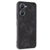 Vivo Y18 Kılıf Aras Deri Kapak - Siyah