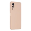 Vivo Y53s Kılıf Nano İçi Kadife  - Pudra