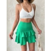 Vnlu fırfırlı etek yeşil