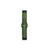 Watch 20mm Spor Delikli Kordon (saat Değildir) - Siyah-yeşil