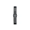 Watch 22mm Spor Delikli Kordon (saat Değildir) - Siyah-beyaz