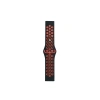 Watch 22mm Spor Delikli Kordon - Siyah-kırmızı