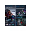 Y13 Motor Kask Kulaklık Rgb Modlu Ralu Motosiklet Kulaklık 5.3 Bluetooth Intercom