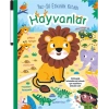 Yaz-Sil Etkinlik Kitabı - Hayvanlar (Kalemli)