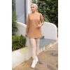 Yeni Stil Bej Arma Detay Tunik 10020 (  )