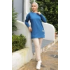 Yeni Stil Mavi Arma Detay Tunik 10020 (  )