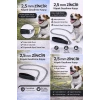 Zincir Köpek Gezdirme Kayışı Dalı Çelik & Ergonomik Tutma Saplı 2,5 mm-120 cm Siyah
