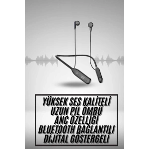 100Saat Uyumlu Bluetooth Kulaklık Kablolu ANC Özellikli Kulaklık