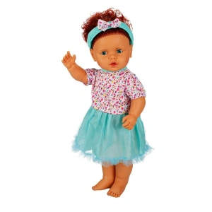 1060011 Lila Sesli lı Et Bebek 60 cm