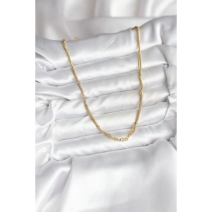 14K Gold Renk Kaplama Topçuk Zincirli Model CM Kadın Kolye