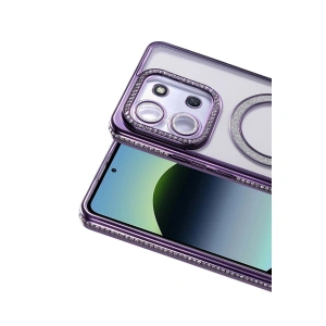 15c 4g Joke Simli Magneticsafe Kılıf - Derin Mor