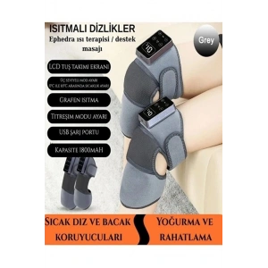 2 Adet Şarjlı Isıtmalı Diz Masaj Aleti – Titreşimli Fizyoterapi Dizlik | Diz Omuz Kol Bacak
