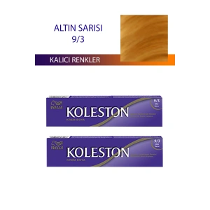 2 Adet Single Tüp Boya Saç Boyası Altın Sarısı 9/3 (74)