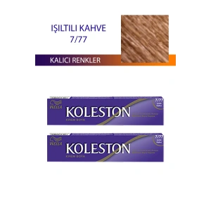 2 Adet Single Tüp Boya Saç Boyası Işıltılı Kahve 7/77 (74)