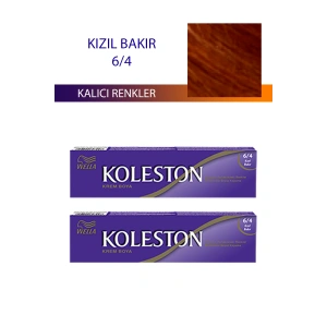 2 Adet Single Tüp Boya Saç Boyası Kızıl Bakır 6/4 (74)