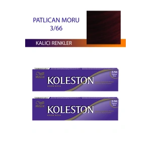 2 Adet Single Tüp Boya Saç Boyası Patlıcan Moru 3/66 (74)