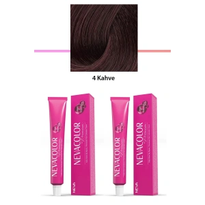 2 Li Set Premium 4 Kahve  Kalıcı Krem Saç Boyası 2 X 50 G Tüp (74)