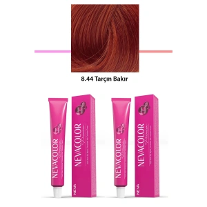 2 Li Set Premium 8.44 Tarçın Bakır  Kalıcı Krem Saç Boyası 2 X 50 G Tüp (74)