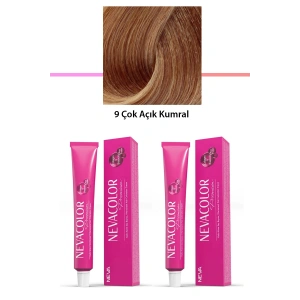 2 Li Set Premium 9 Çok Açık Kumral  Kalıcı Krem Saç Boyası 2 X 50 G Tüp (74)