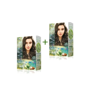 2 Paket Natural Beauty Amonyaksız Saç Boyası 7.11 Yoğun Küllü Kumral (74)