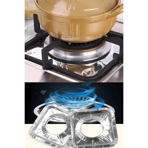 20 Adet ak Üstü Koruyucu  Önleyici Isıya Dalı Yıkanabilir ak Gözü Izgara Koruyucu Folyo