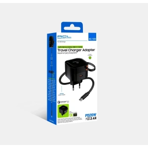 20w Seyahat Şarj Adaptörü Typce Girişli 3.4a