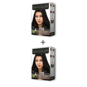 2X2 Tüp Krem Saç Boyası Seti Kahve No:4.0 (74)