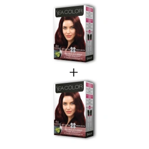 2X2 Tüp Krem Saç Boyası Seti Kestane Kızılı No:4.6 (74)