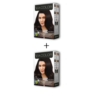 2X2 Tüp Krem Saç Boyası Seti Koyu Kahve No:3.0 (74)