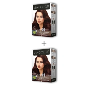 2X2 Tüp Krem Saç Boyası Seti Sıcak Çikolata No:5.77 (74)