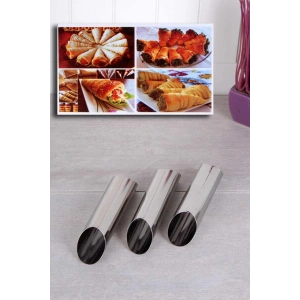 3 Adet Çelik Korneo / Korne Hamur Kalıbı (74)