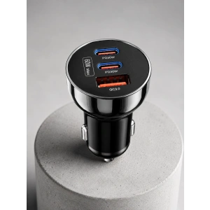 3 Portlu Araç İçi Şarj Adaptörü Çift PD TypeC ve QC3.0 USB Çıkışlı
