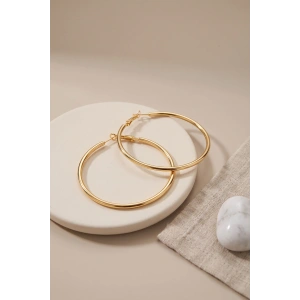 316L Çelik Gold Renk 46 mm Halka Küpe