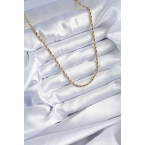 316L Çelik Gold Renk 60 cm Burgu Model Kadın Kolye