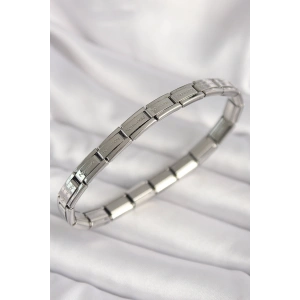 316L Çelik Gümüş Renk İnce Yazılı Nomination Kadın Bileklik