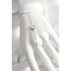 316L Çelik Gümüş Renk Kalp Model Şahmeran