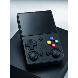 3.5 İnç IPS Ekran Retro Oyun Konsolu 64GB Dahili Hafıza Çift Analog Joystick Taşınabilir El Konsolu