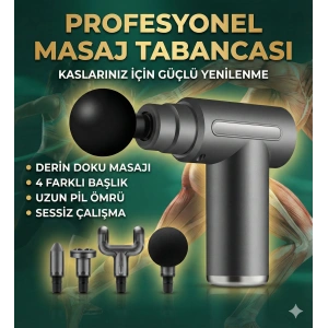 4 Başlıklı 6 Kademeli Titreşimli Şarjlı Mini Masaj Aleti