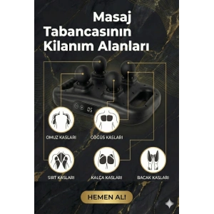 4 Başlıklı Masaj sı - Ergonomik Derin Doku Sırt ve Boyun Masaj Aleti Ağrı ve Sızı
