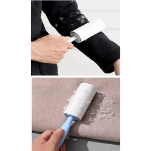 4 Yedekli Tüy Toplama Rulosu 240 Yaprak Evcil Hayvan Elbise Yatak Tüy  Toplayıcı