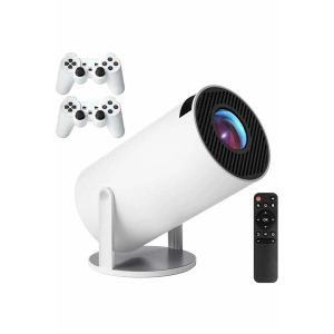 4K Wireless Çift Kollu Kumandalı Oyun Projeksiyonu Retro Video Oyunu Yeni Nesil