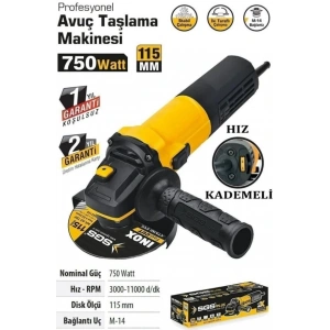 511 Devir Ayarlı Avuç Taşlama 115 750 Watt