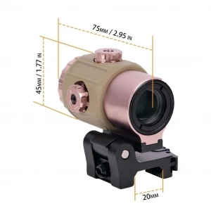 558g43 Xps2 Hedef İşaretleyici Red Dot  Holografik Nişangâh, 5x Büyütmeli Set Çöl Rengi