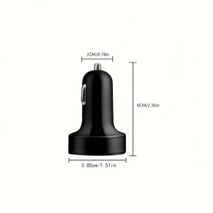 6 Portlu Hızlı Araç Şarj  – 4 USB + 2 Type-C Çıkışlı Dijital Göstergeli Oto Şarjı